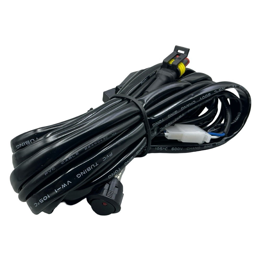 Diode Dynamics DD4045 Heavy Duty Dual Output Light Bar Wiring Harness Black